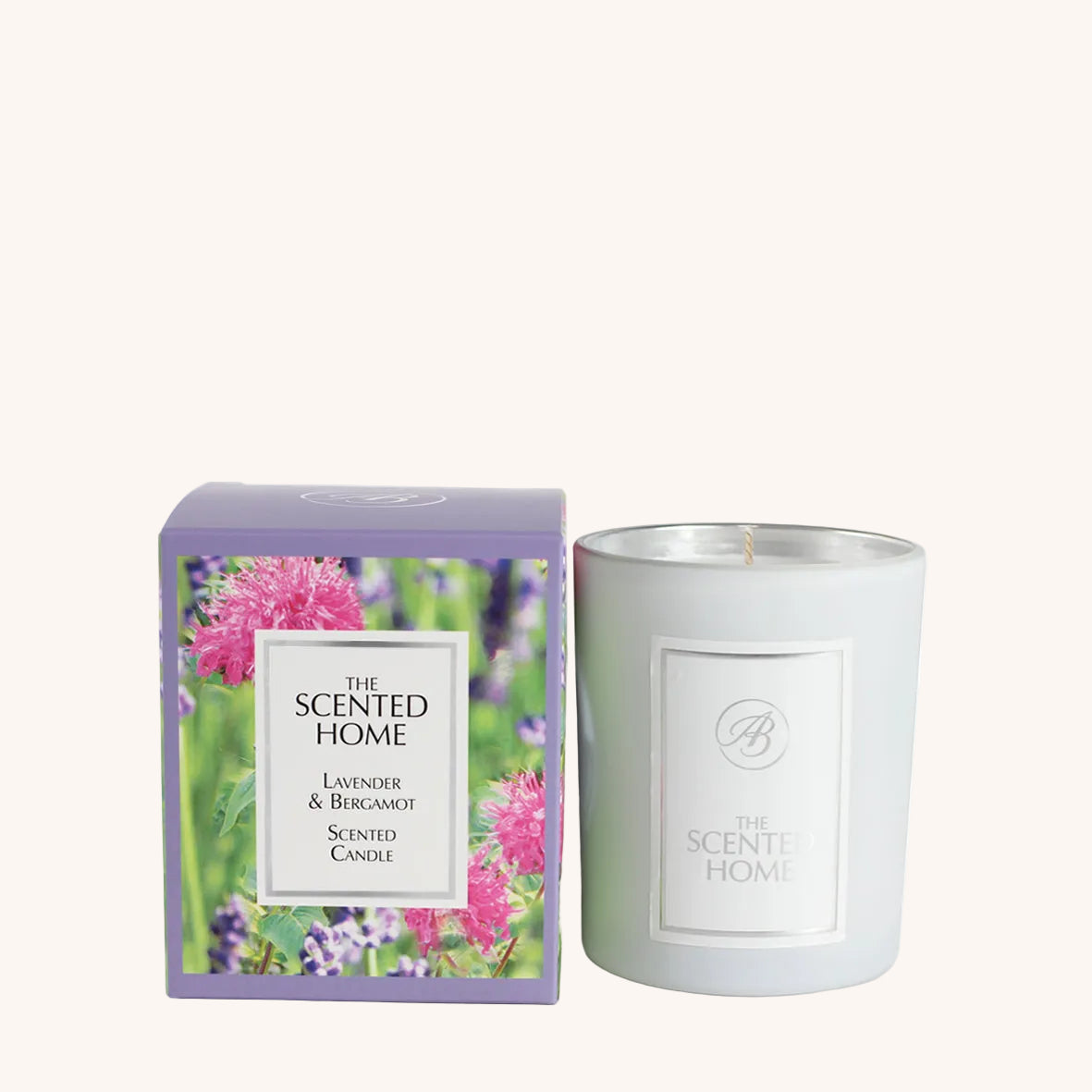 Lavender & Bergamot Scented Jar Candle