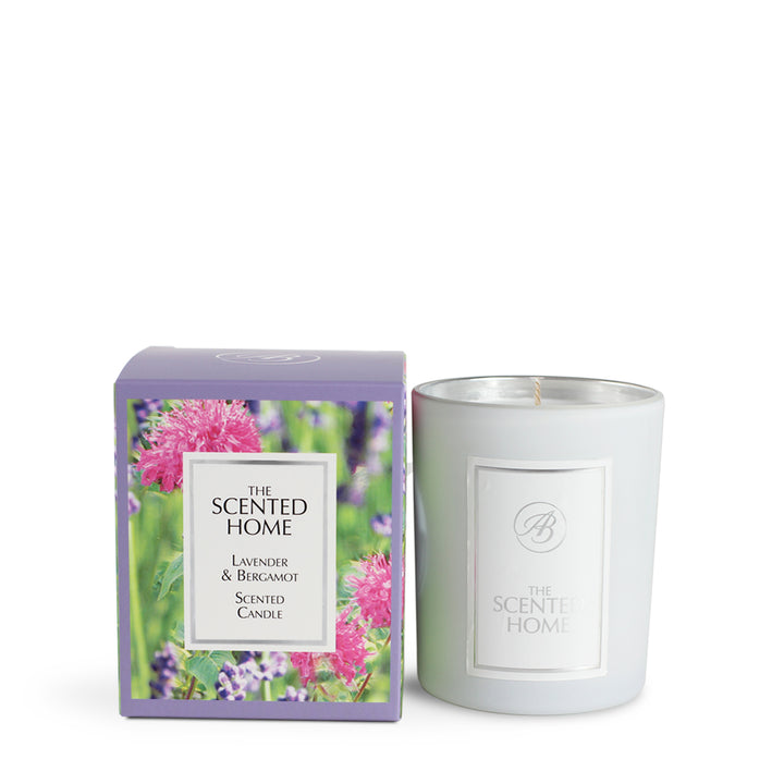 Lavender &amp; Bergamot Scented Jar Candle