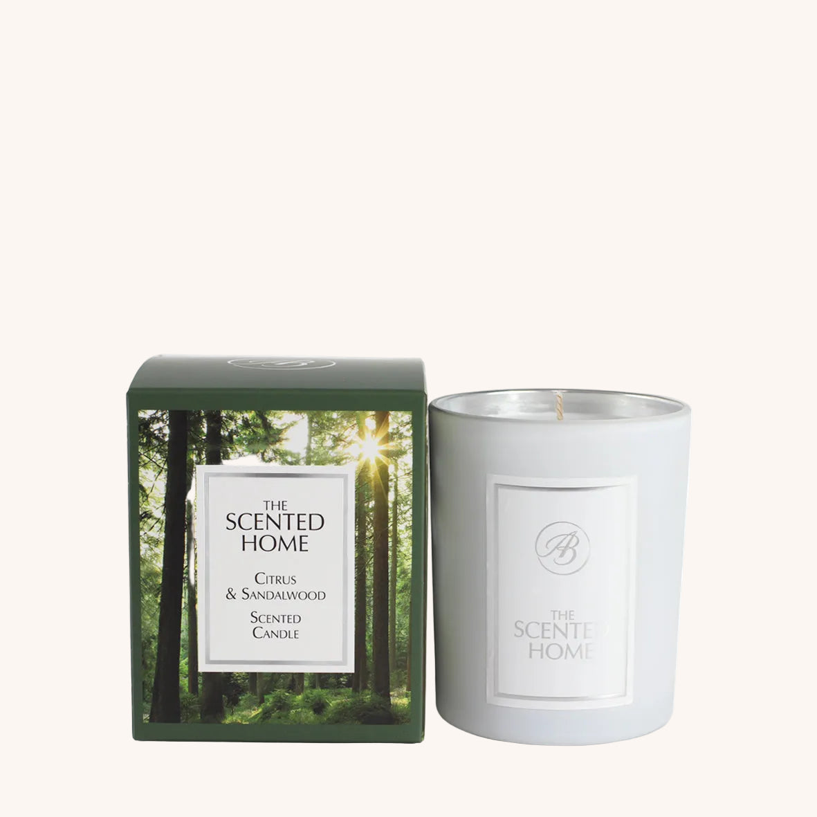 Citrus & Sandalwood Scented Jar Candle