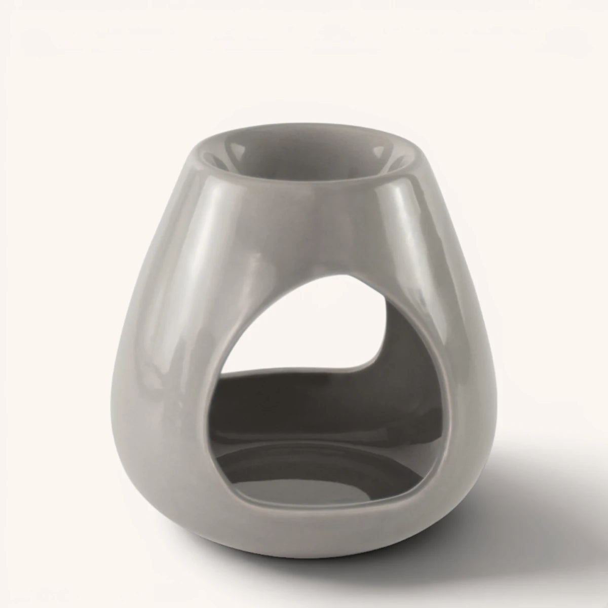 Grey Teardrop Wax Melt Burner