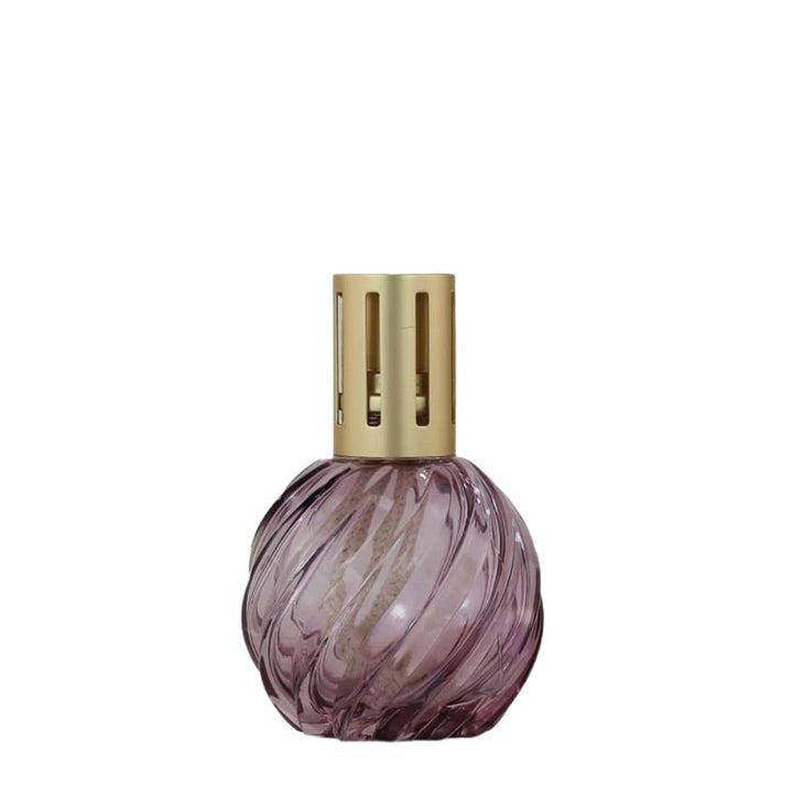 Mauve Spiral Glass Fragrance Lamp