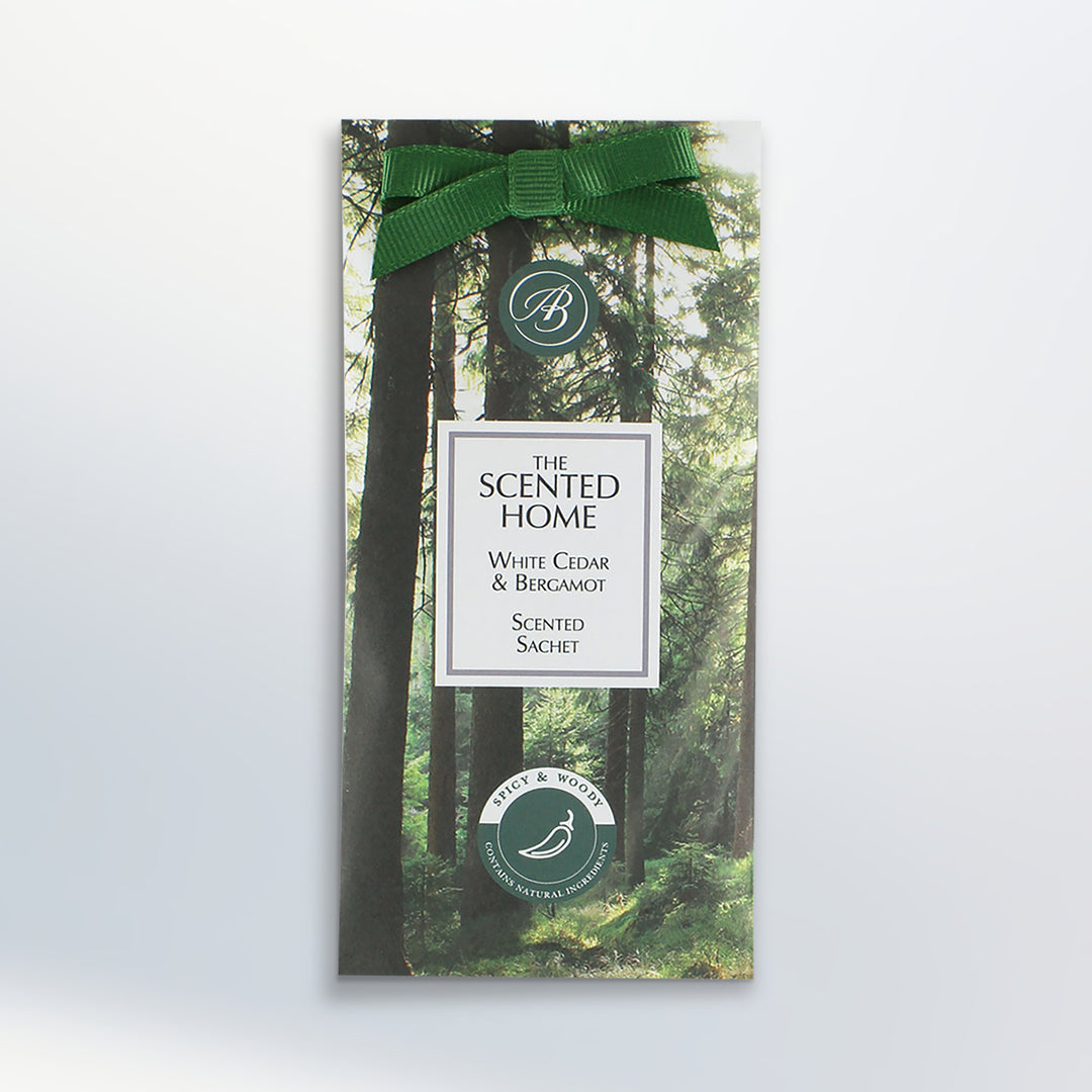 White Cedar & Bergamot Slim Scented Sachet