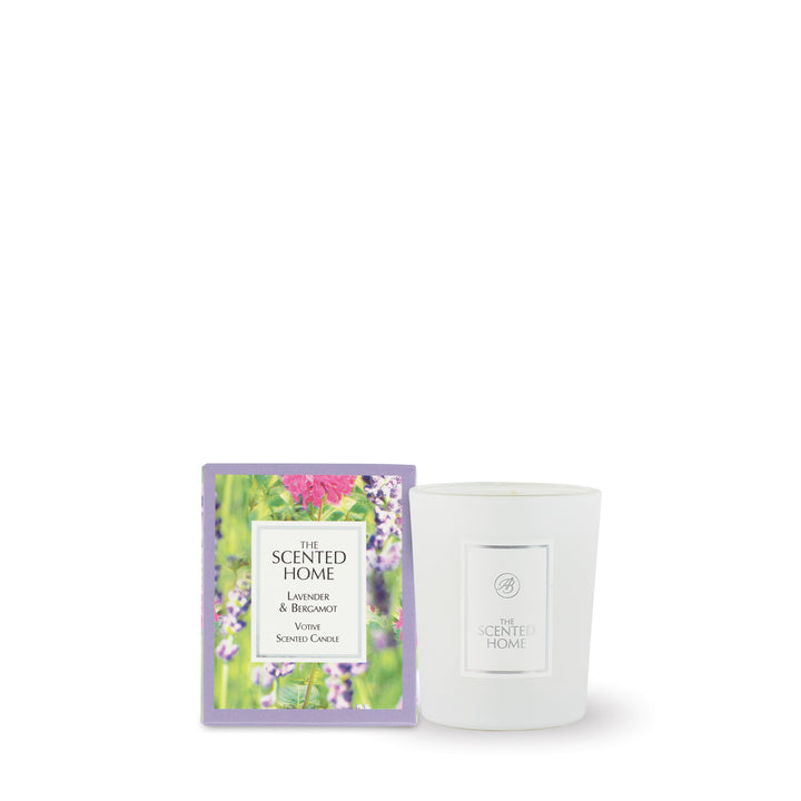 Lavender &amp; Bergamot Scented Jar Candle