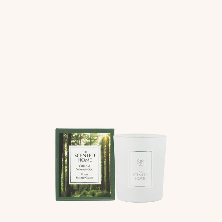 Citrus &amp; Sandalwood Scented Jar Candle
