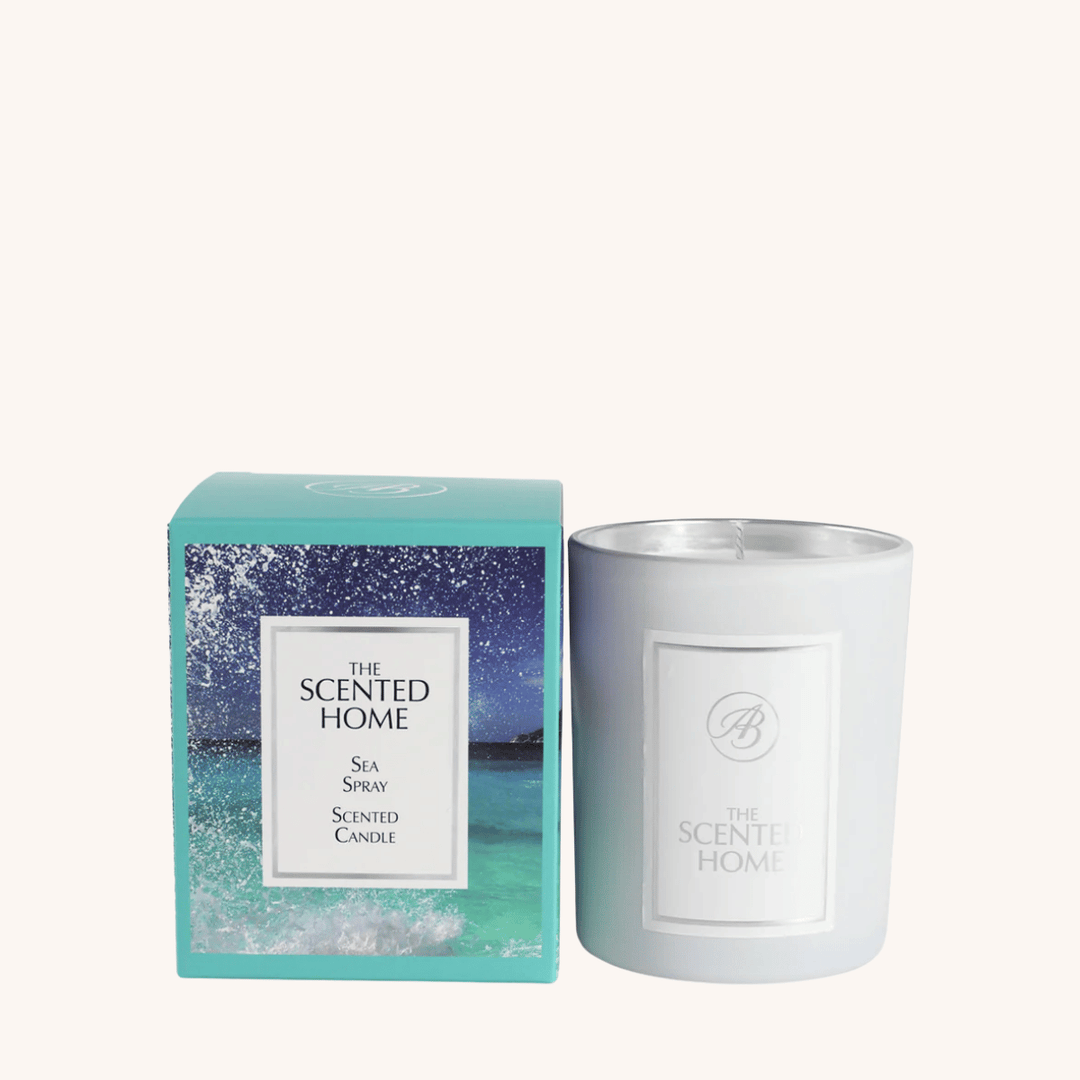 Sea Spray Scented Jar Candle on a white background