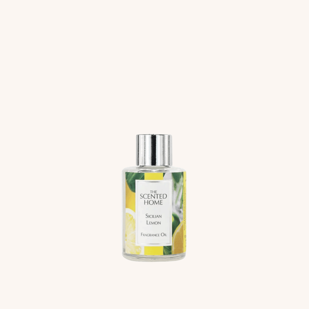 Sicilian Lemon Fragrance Oil on a white background