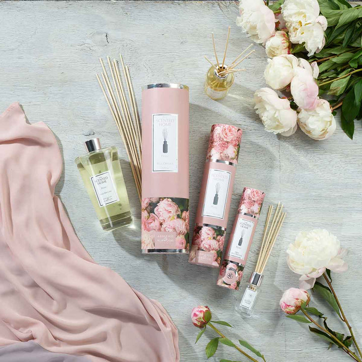 The Scented Home Peony Reed Diffuser Range