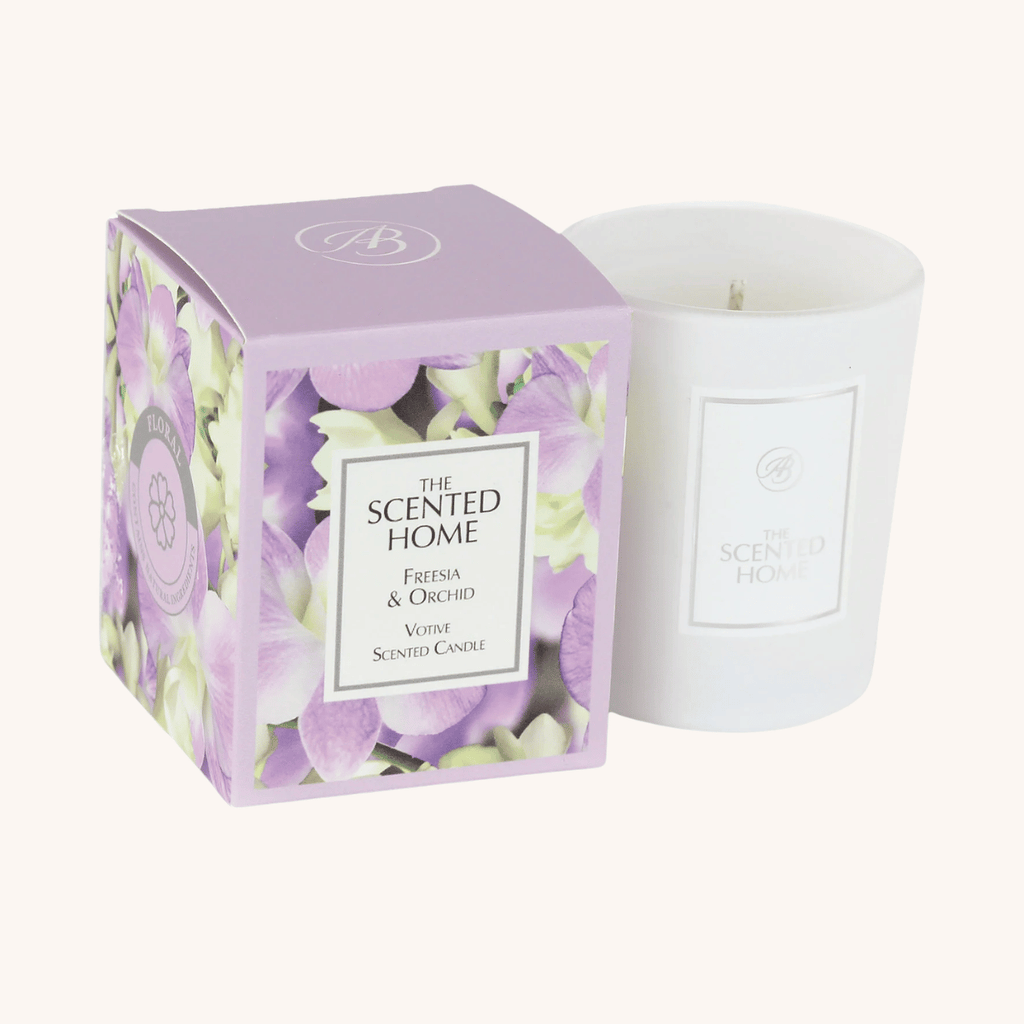 Freesia & Orchid Scented Jar Candle – Ashleigh & Burwood