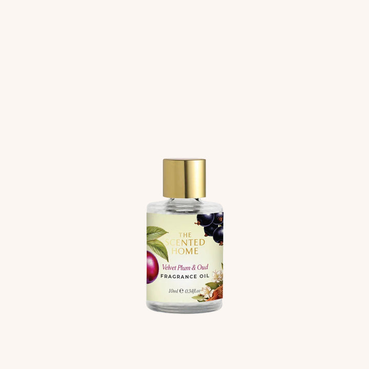 Velvet Plum &amp; Oud Fragrance Oil on a white background