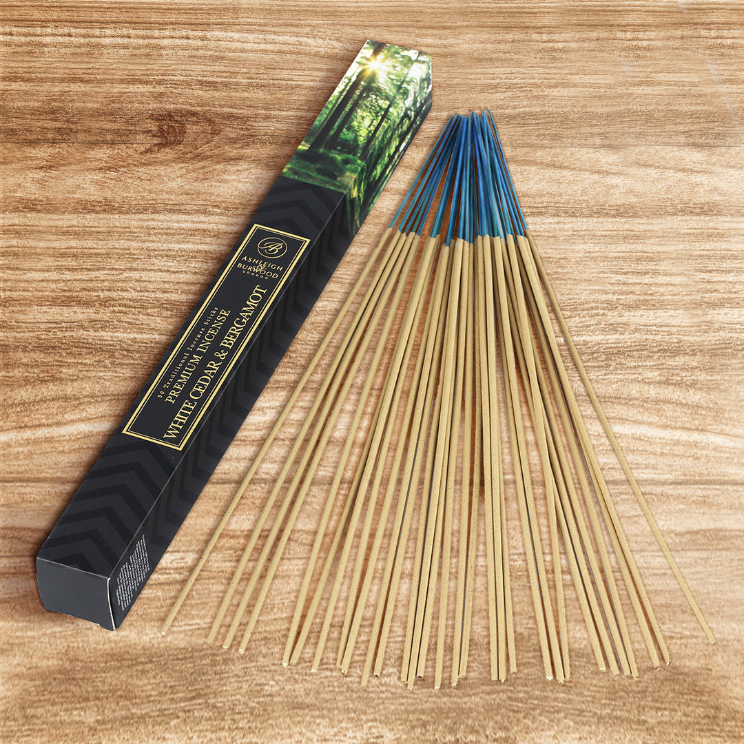 White Cedar & Bergamot Incense