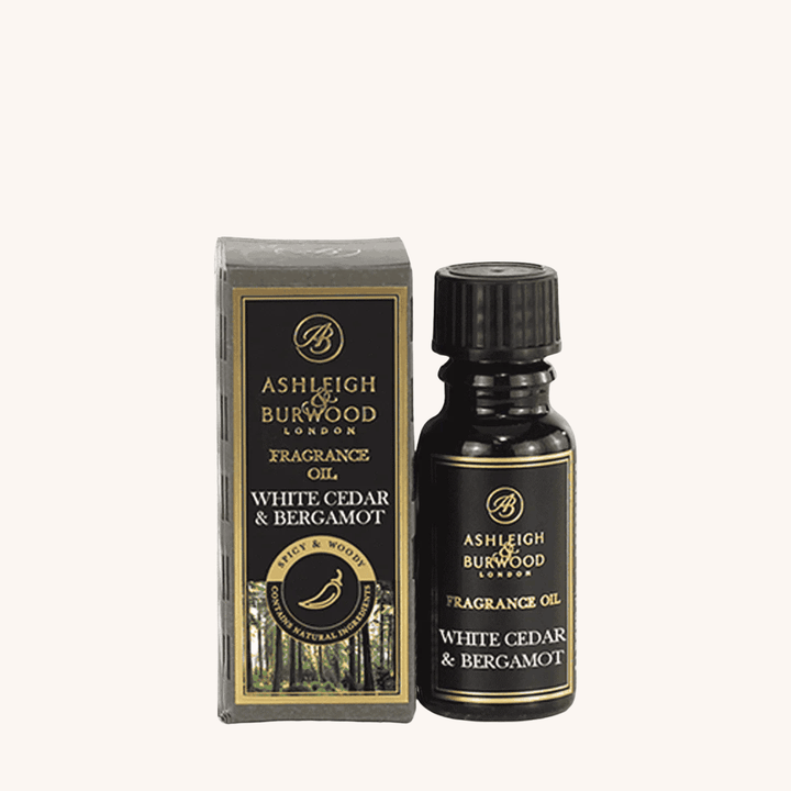 White Cedar &amp; Bergamot Signature Fragrance Oil on a white background
