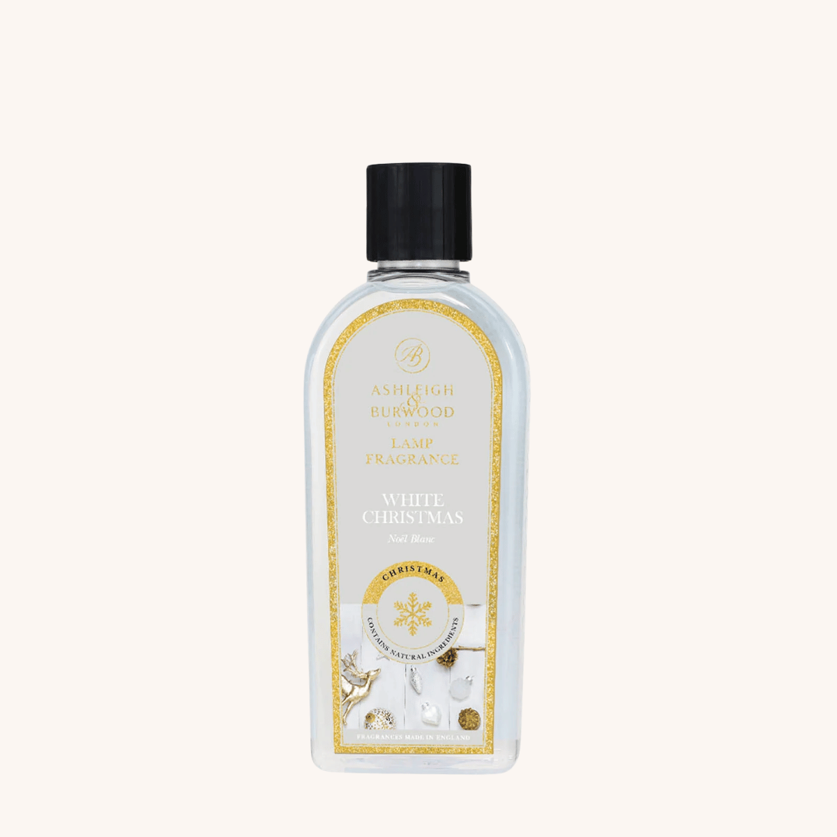 White Christmas Lamp Fragrance on a white background