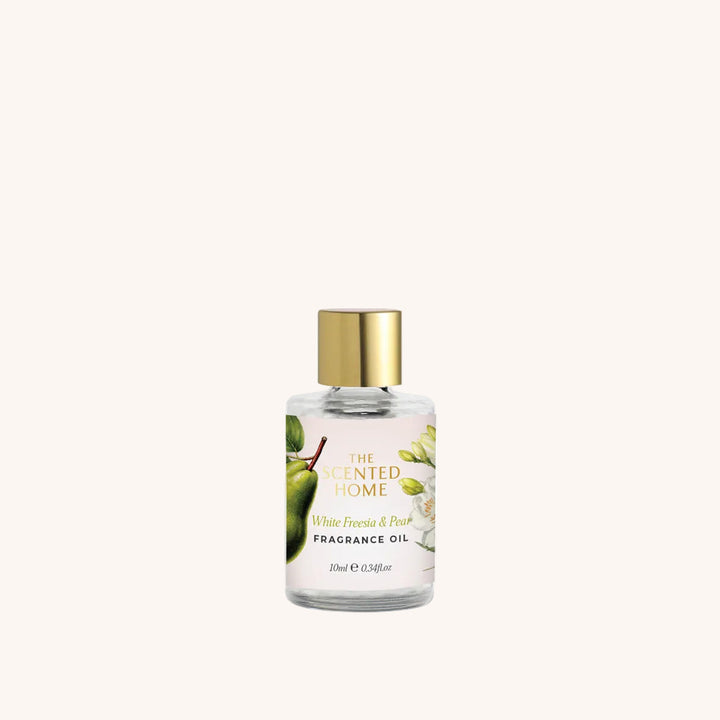 White Freesia &amp; Pear Fragrance Oil on a white background
