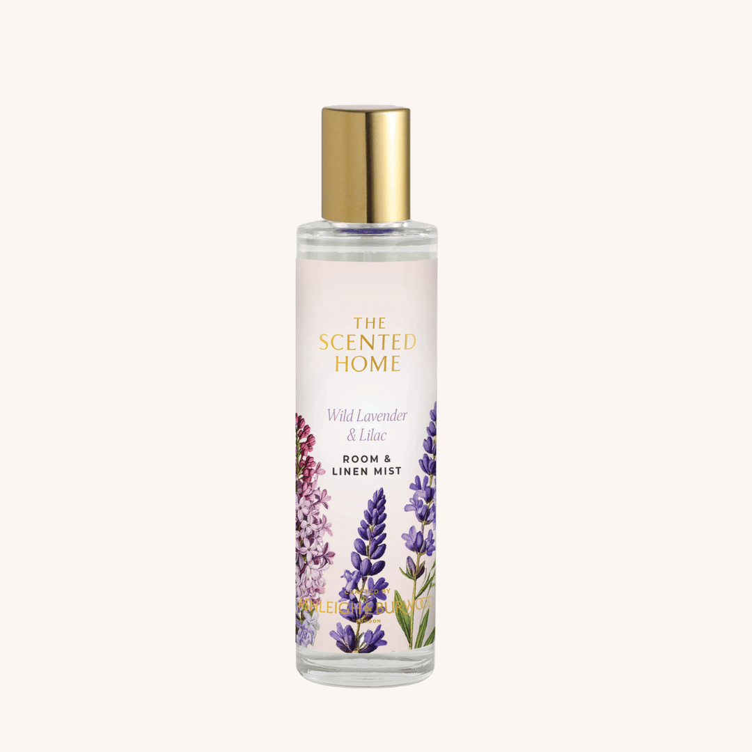 Wild Lavender & Lilac Room & Linen Mist on a white background