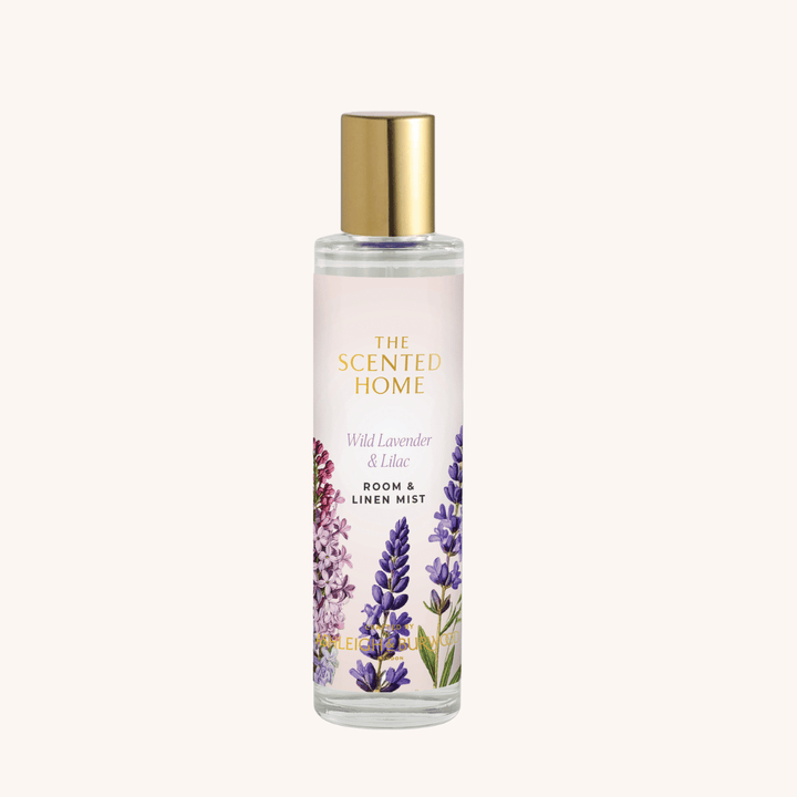 Wild Lavender &amp; Lilac Room &amp; Linen Mist on a white background