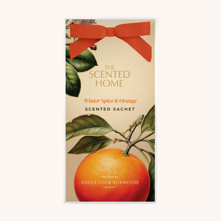 Winter Spice &amp; Orange Scented Sachet on a white background