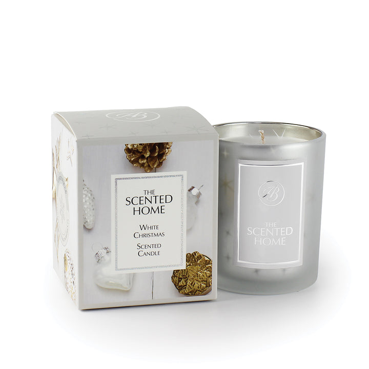 White Christmas Scented Jar Candle