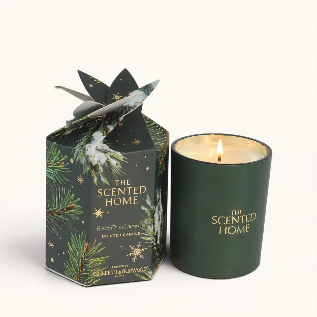 Festive Fir & Cedarwood Scented Candle