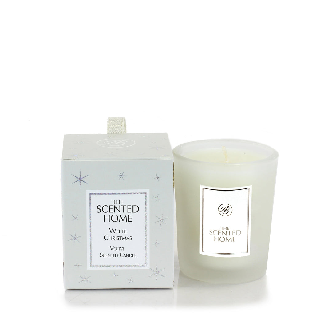 White Christmas Scented Jar Candle