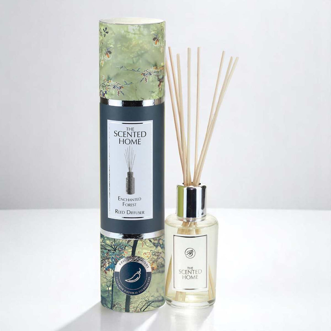 Enchanted Forest Reed Diffuser against a white neutral background