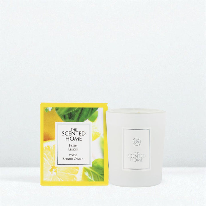 Fresh Lemon Scented Jar Candle