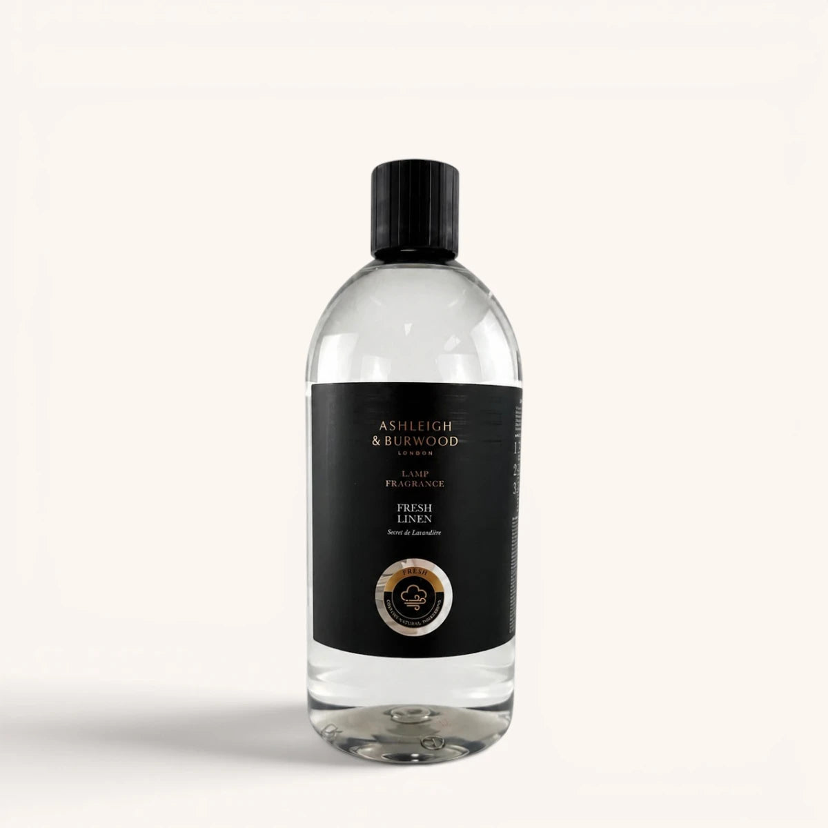 Bottle of Ashleigh & Burwood diffuser oil on a white background