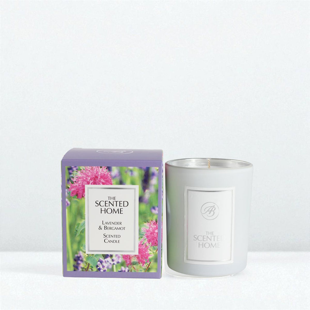 Lavender & Bergamot Scented Jar Candle