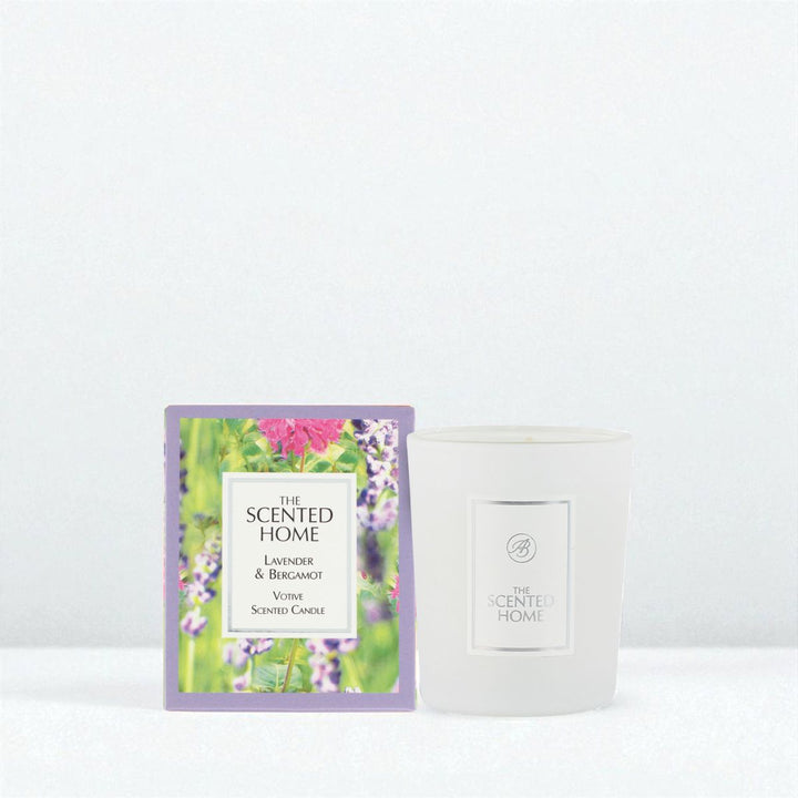 Lavender & Bergamot Scented Jar Candle